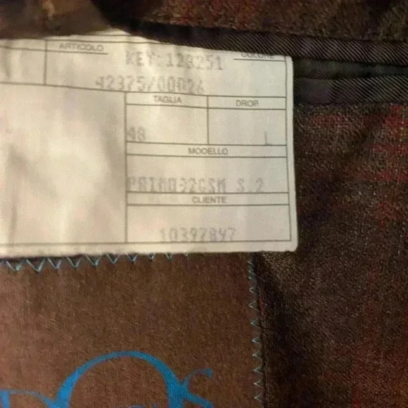 Eidos Napoli Mens 100% Wool Blazer Sports Coat